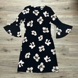 TOMMY HILFIGER Floral-Print Bell-Sleeve Mni Dress
